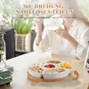 Snack Platte Snacktablett Drehbares Dip-Set Snack-Teller Produktbild-Vorschau 2