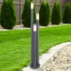 A garden scene with a multi-columned outdoor lamp. Produktbild-Vorschau