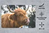 MuchoWow® Schreibtischunterlage Schottischer Highlander - Produktbild-Vorschau 2