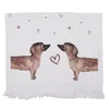 Clayre & Eef Gästehandtuch 40x66 cm Beige Braun Baumwolle Produktbild-Vorschau 1