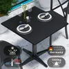 COMPACT | Gastro HPL Tischplatte | B:T 70 x 70 cm | Schwarz Produktbild-Vorschau 2
