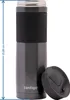 A gray Contigo travel mug with a black grip and a detached lid. Anteprima dell’immagine prodotto