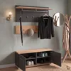 Garderobenset BILBAO 3-teilig, Artisan Eiche / Kosmos Grau, Produktbild-Vorschau 2