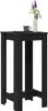 A black bar table with a vase of flowers and a cup on top, set against a white background. Produktbild-Vorschau