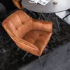 Design Stuhl LOFT kupferbraun Samt drehbar Metallgestell Produktbild-Vorschau 1