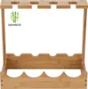 Decopatent Weinregal aus Bambus für 4 Weinflaschen und 4 Produktbild-Vorschau 6