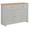 vidaXL Buffet gris 112x35x81 cm Voir les images du produit 3