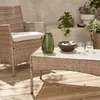 sweeek - Gartenset aus Polyrattan, 4 Plätze Moltès - Natur Produktbild-Vorschau 9