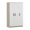 Armoire pour enfants 120 cm - Sonoma/blanc avec poignées Voir les images du produit 3
