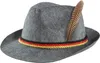 Grauer Trachtenhut mit Deutschlandfarben - grau Produktbild-Vorschau 1
