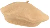 Kopka klassische Baskenmütze aus 100% Schurwolle in beige