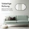 Nástenné zrkadlo Talos Design zrkadlo oválne ?ierne 45 x 75 Náhľad obrázku produktu 4