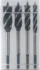 A set of four Parkside brand drill bits in a clear plastic case. Produktbild-Vorschau