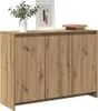 A wooden sideboard with three doors is shown against a white background. Náhľad obrázku produktu