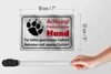 Blechschild Hinweis 18x12cm Achtung Freilaufender Hund Produktbild-Vorschau 5