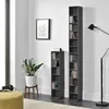 A living room scene with two tall, narrow CD storage units, a plant, and a floor lamp. Náhľad obrázku produktu