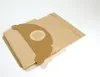 A stack of brown paper vacuum cleaner bags on a white background. Produktbild-Vorschau