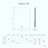 doporro Design LED-Spiegel Wandspiegel 100x80cm Produktbild-Vorschau 8