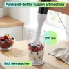 Power Stabmixer-Set 400W mit Zerkleinerer & Schneebesen – Produktbild-Vorschau 5