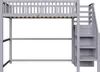 Letto a soppalco Merax 90x200 con scale e ripiano Anteprima dell’immagine prodotto 4