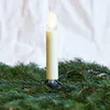 Weihnachtsbaumketten, klar/elfenbein, mit Topkerzen 15xE10 Produktbild-Vorschau 8