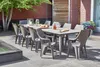 Zahradní židle Dante highback - 57 x 57 x 89 cm - cappucino Náhled obrázku produktu 4