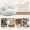 Sweiko Lazy Sofa Durevole Comfort Lounger Alto Schienale Anteprima dell’immagine prodotto 5