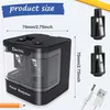 Electric Pencil Sharpener Elektrischer Anspitzer, USB Produktbild-Vorschau 4