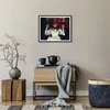 Gerahmtes Poster - Schwarzer Rahmen - Mädchen Rot Hut - Produktbild-Vorschau 7