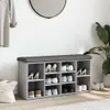 vidaXL Lavice na boty šedá Sonoma 102x32x50 cm Materiál na Náhled obrázku produktu 3