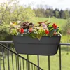 2X Blumenkasten 56cm Balkon für Geländer zum Hängen Produktbild-Vorschau 8