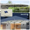 Outsunny Sonnenschirm mit LED Doppelsonnenschirm 440 x 256 Produktbild-Vorschau 4