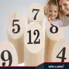 WELLGRO Zahlen-Wurfspiel – Kegelspiel Outdoor Spiel für Produktbild-Vorschau 3