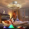 RRBEST LED Deckenventilator mit Beleuchtung, Leise Kristall Produktbild-Vorschau 4