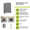 Wandleuchte Grau Stoff Schirm E27 indirektes Licht Up Down Produktbild-Vorschau 9