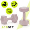 Dumbbell Set - 2 KG - Roze - Oefengewichten Productafbeelding-voorbeeld 4