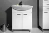 Aqualine ZOJA Unterschrank 61,5x74x32,5cm, weiß, 2x Tür Produktbild-Vorschau 5
