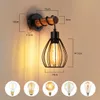 ZMH Wandlamp, zwart, wandlamp met schakelaar, vintage, Productafbeelding-voorbeeld 10