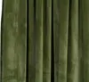 A close-up view of green velvet curtains. Produktbild-Vorschau