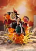 A dynamic action shot of a statue with explosions and debris. Produktbild-Vorschau