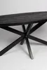 Zita Home Esstisch, oval, 180 cm, Mangoholz, Schwarz, Produktbild-Vorschau 4