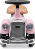 Front view of a pink baby ride-on car. Produktbild-Vorschau