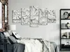 Italienischer Leinwand Leinwandbild - Alabaster Garden (5 Produktbild-Vorschau 2