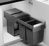 Hailo Mülleimer Küche Einbau ab 40cm Schrank 2x 13 L Produktbild-Vorschau 6