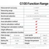 ANENG G100 Zelený laserový dálkoměr 100 m, stabilní Náhled obrázku produktu 10