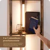Lampa stojąca EDISHINE z 4 drewnianymi półkami, lampa Podgląd zdjęcia produktu 9
