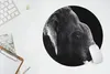MuchoWow® Mauspad Mousepad Elefant auf schwarzem Produktbild-Vorschau 5