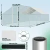 Izrielar Hühnerstall Hühnerhaus 3x8x2m Kleintierstall Produktbild-Vorschau 2