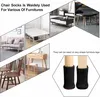 A collage of different furniture items and chair leg protectors. Produktbild-Vorschau