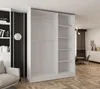 Schwebetürenschrank 2-türig 110x250x58 cm Weiß mit 2 Produktbild-Vorschau 2